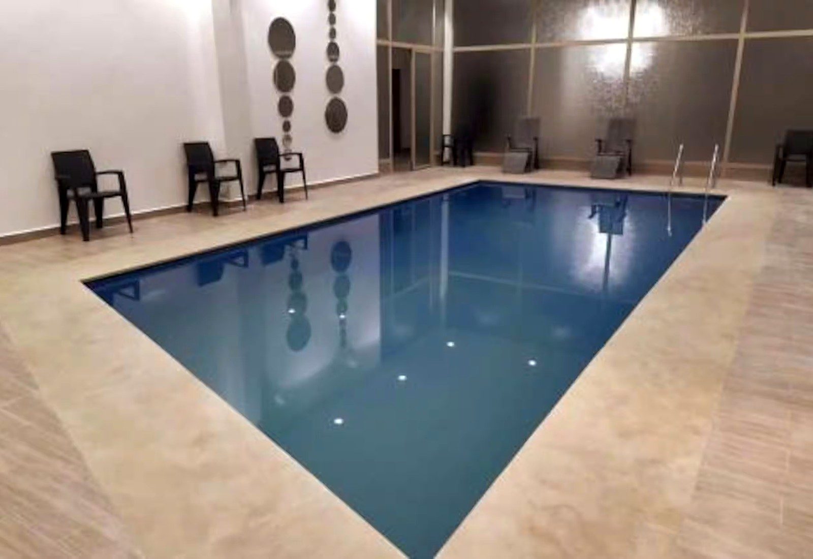 Piscine d’une résidence d’appartements de standing à Marrakech